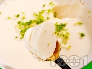 Желиран десерт крем ванилия с прясно мляко и сметана (без яйца и без брашно)